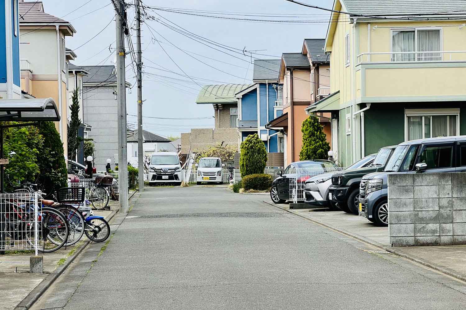 住宅街の様子