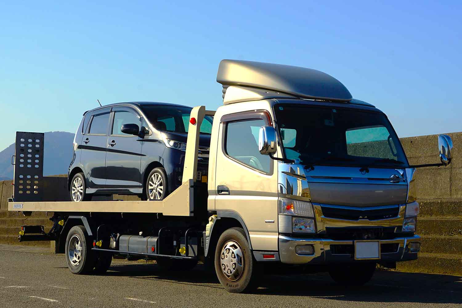 故障車を載せた積載車 〜 画像6