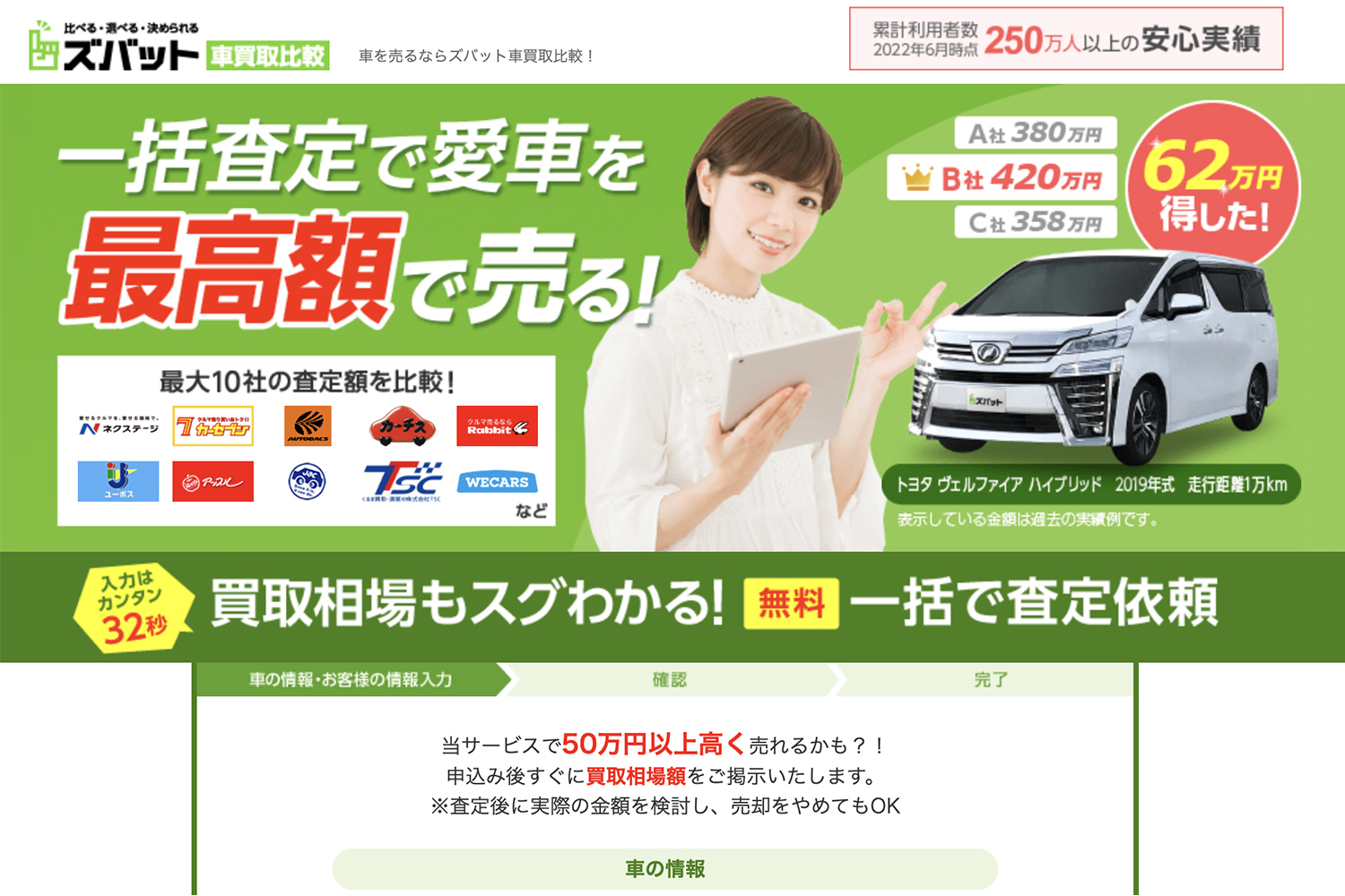 ズバット車買取の利用はおすすめ？　口コミや評判や特徴について紹介