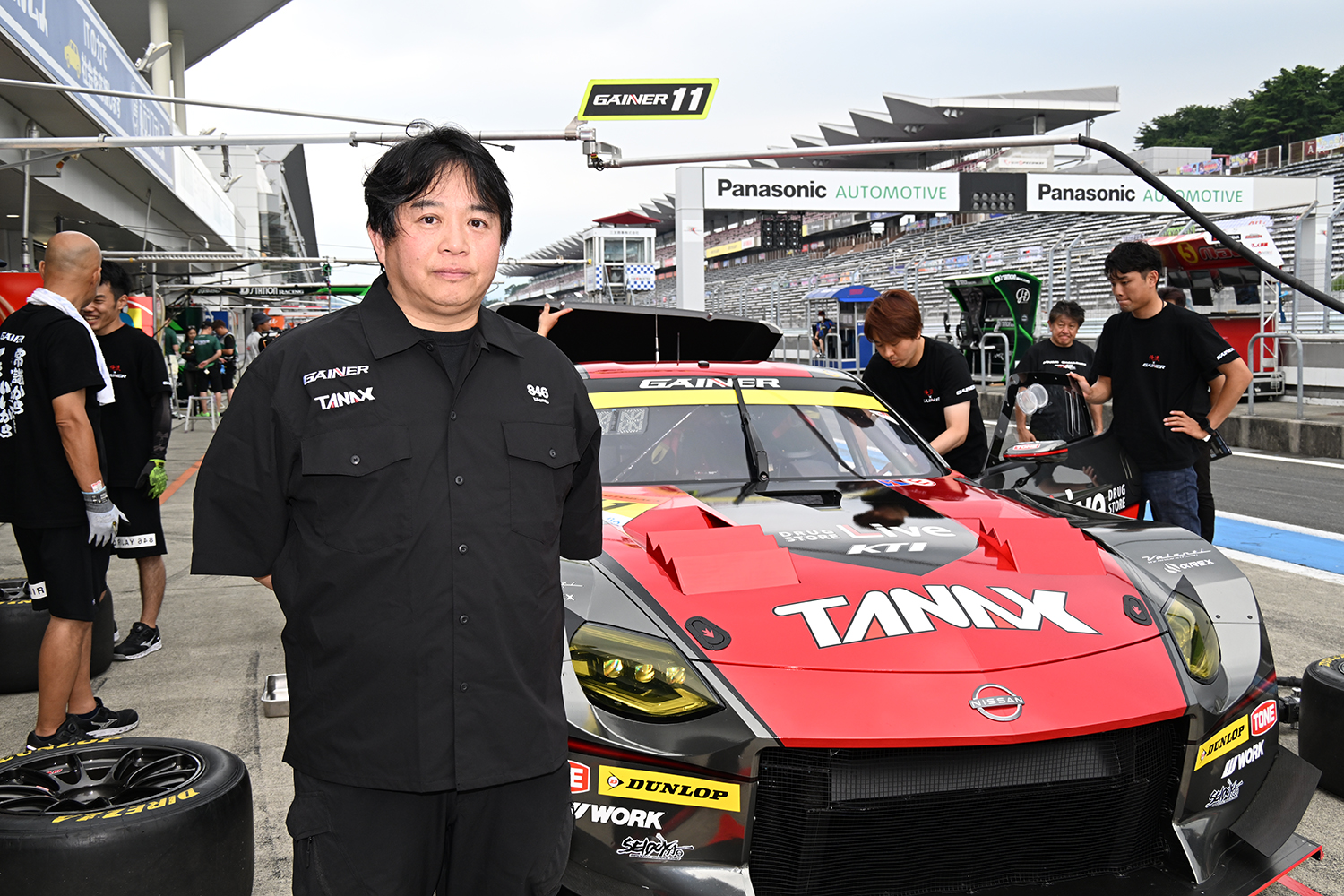 11号車「GAINER TANAX Z」のチーフエンジニアの福田洋介さん