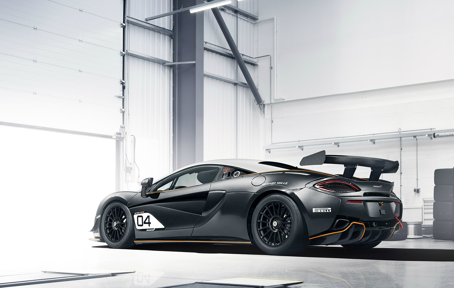 マクラーレン570S GT4のリヤスタイリング