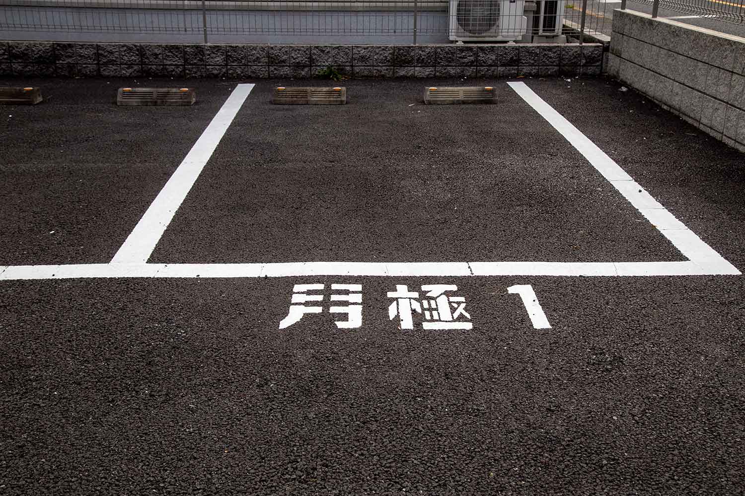 月極駐車場の駐車枠