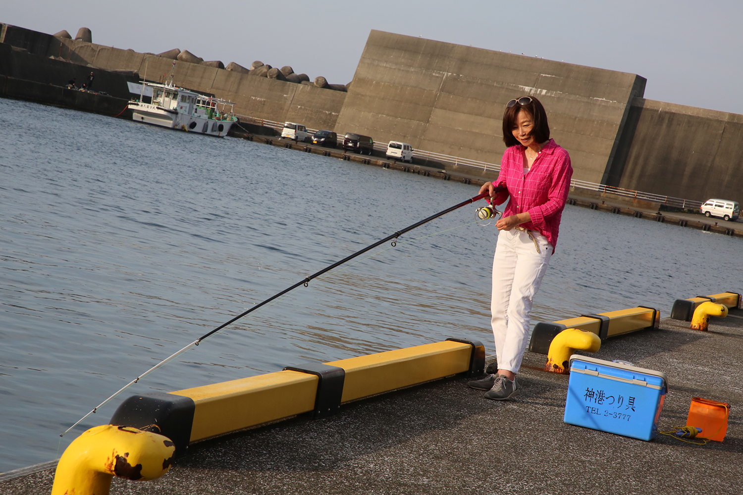 釣りをする飯田裕子さん 〜 画像42