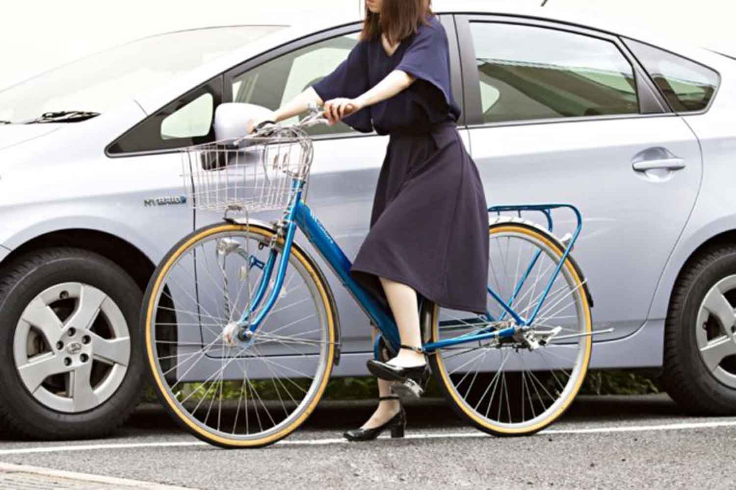 左折するときは自転車通行帯に入っても大丈夫だった