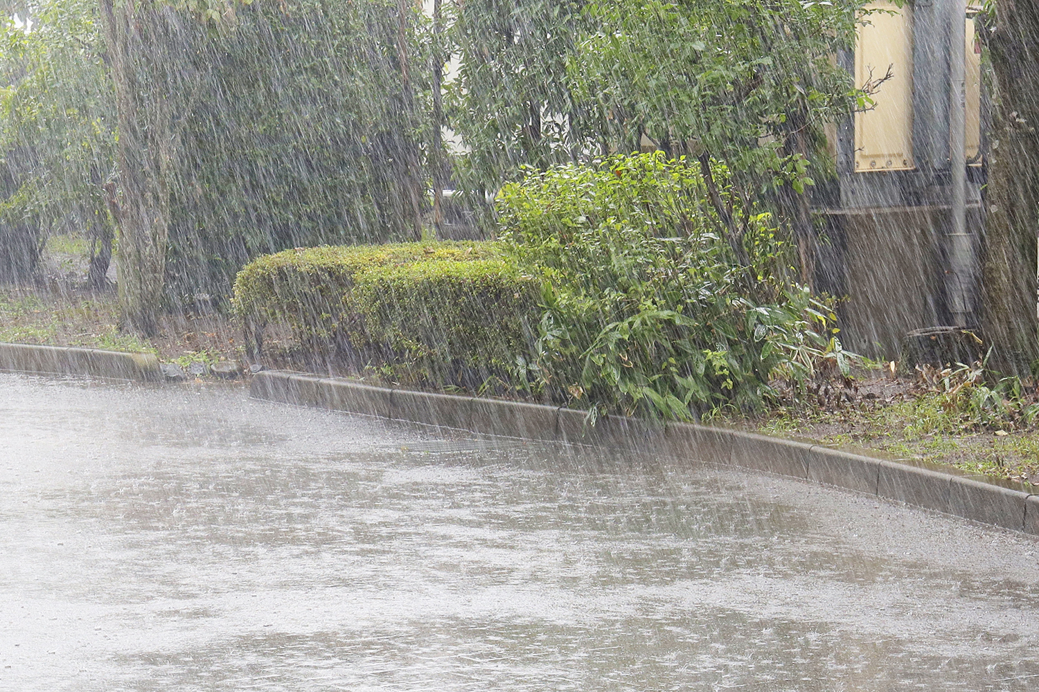 ゲリラ豪雨のイメージ