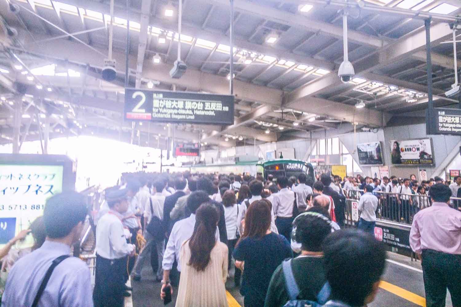 首都圏の鉄道の混雑