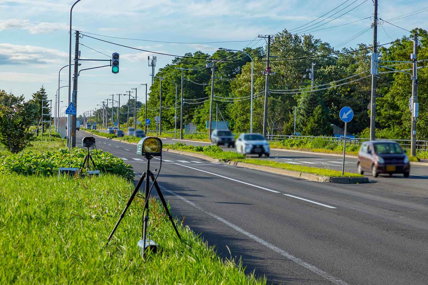 移動式オービスが設置された道路 〜 画像5