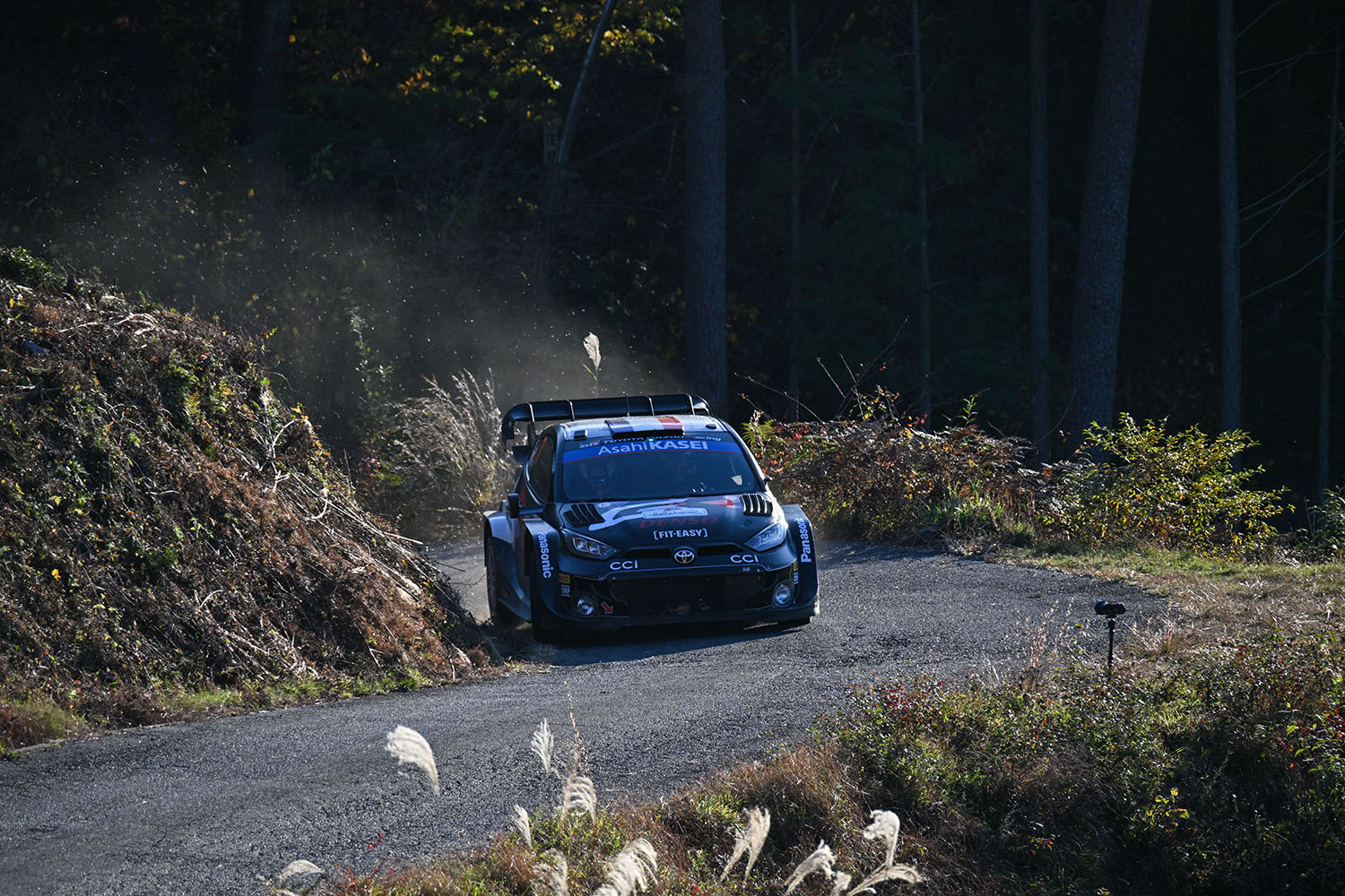 峠道を駆け抜けるGRヤリスRally1