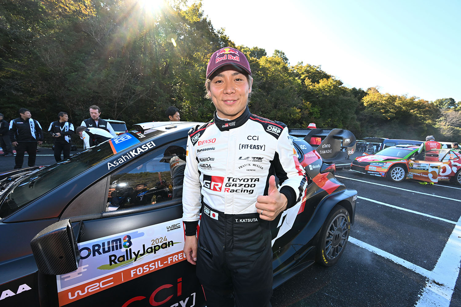 4位でフィニッシュしたTOYOTA GAZOO RACING WRTの勝田貴元選手