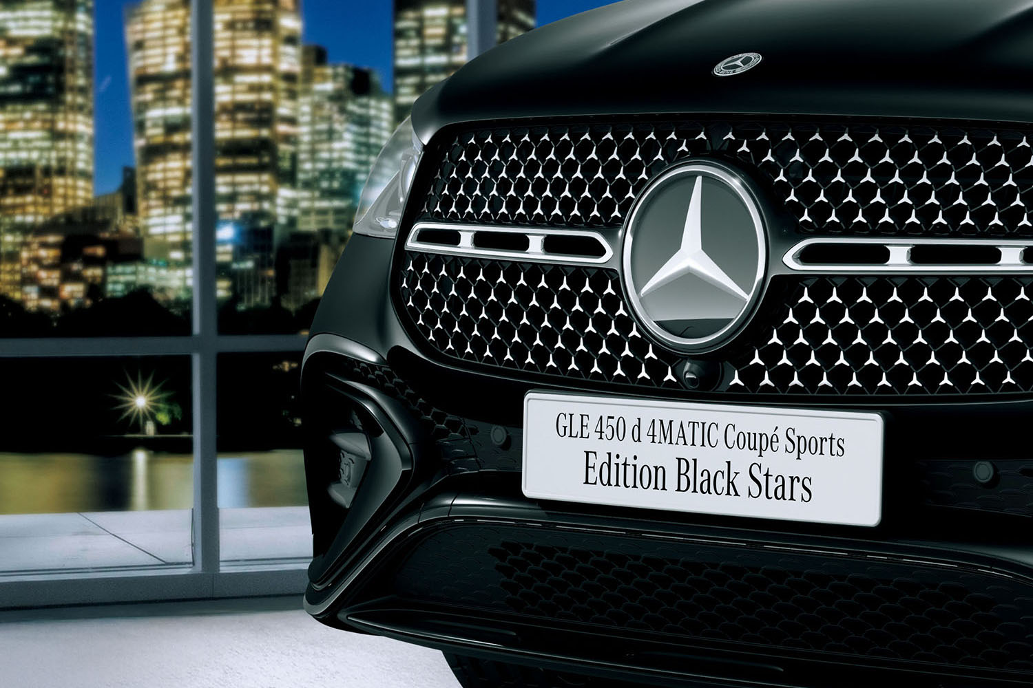 メルセデス・ベンツ GLE 450 d 4MATIC Coupe Edition Black Starsのフロントマスク