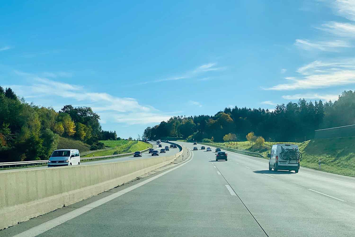 アウトバーンの道路状況