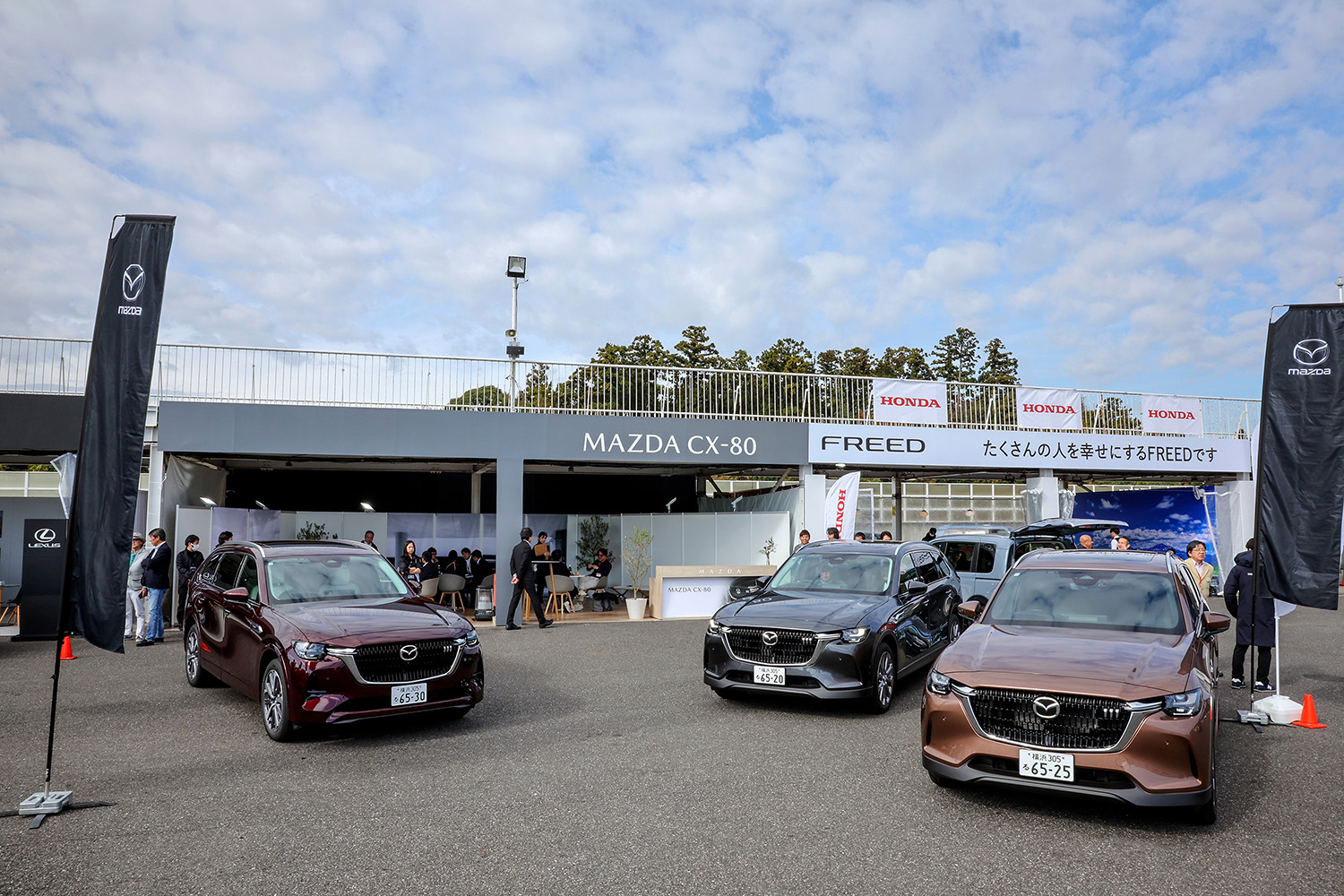 10ベストカー試乗会のブースの様子