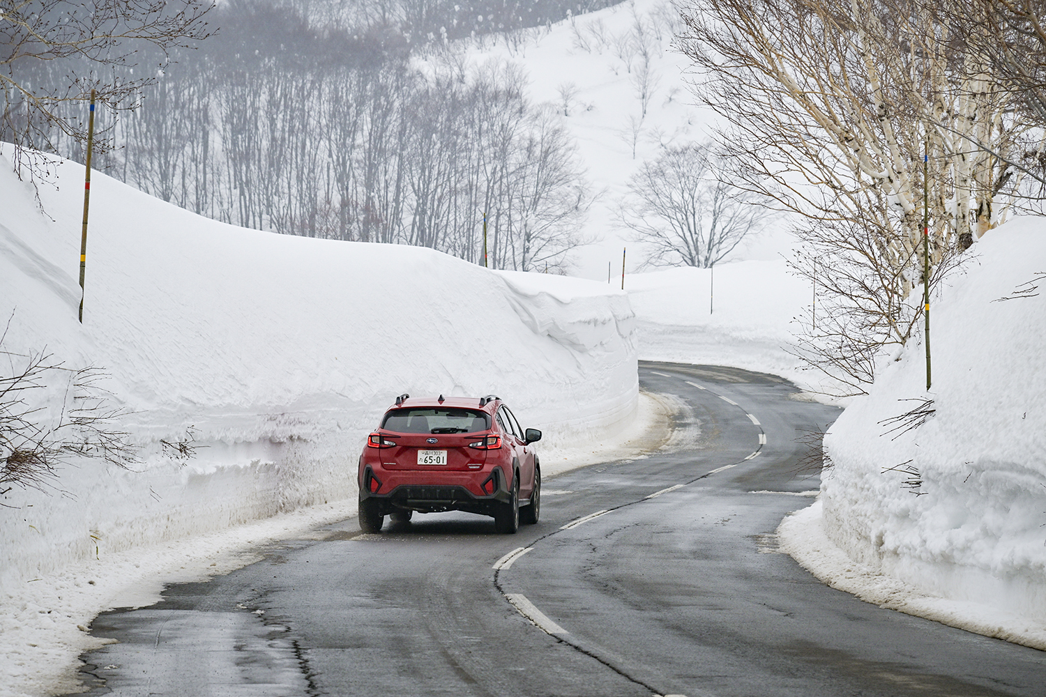 モータージャーナリストの桂伸一がスバル・クロストレックS:HEVに雪上試乗 〜 画像48