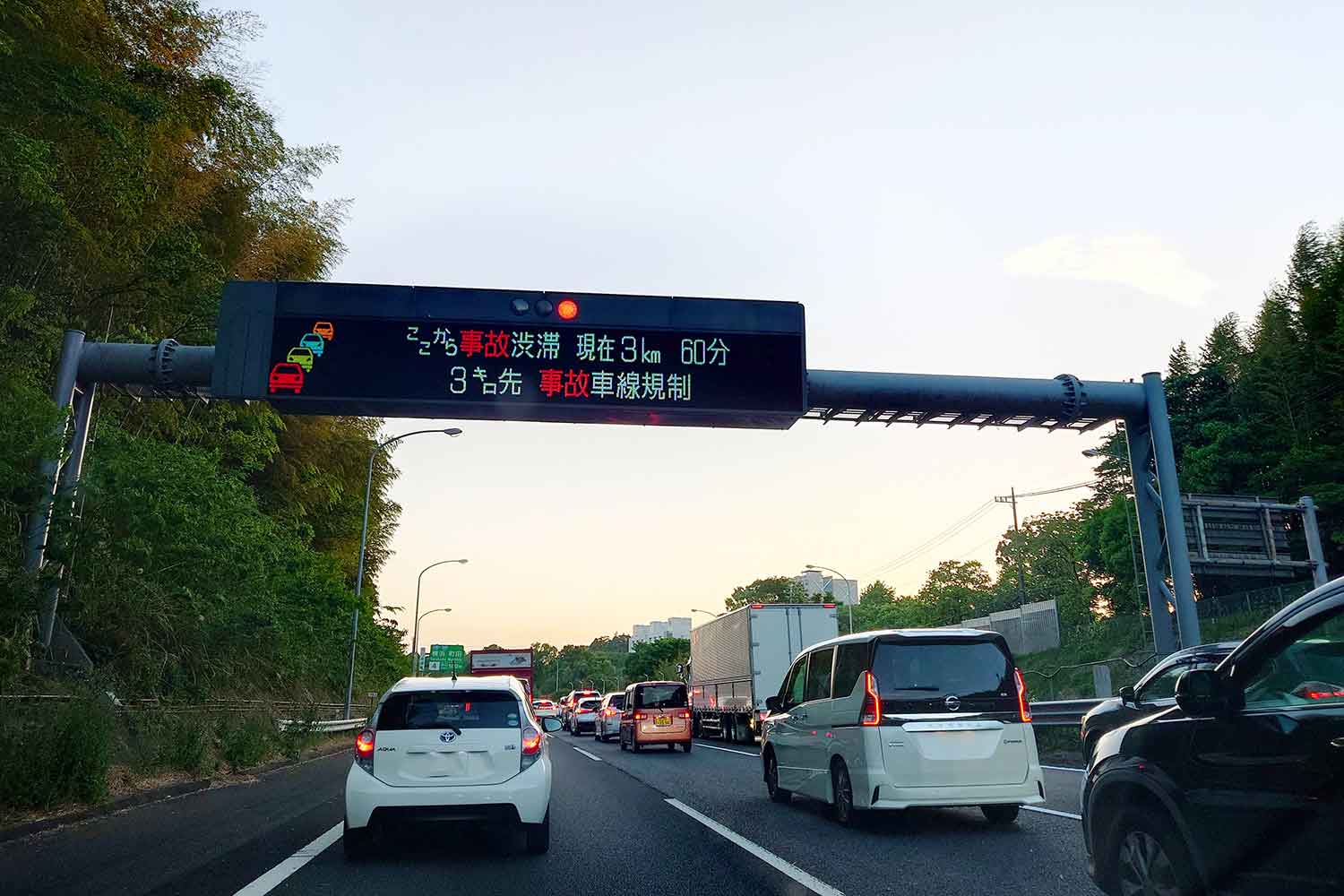 左側車線にいるクルマの車窓 〜 画像6