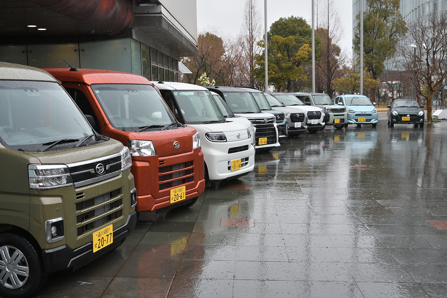 ダイハツ・オールラインアップ取材会の車両