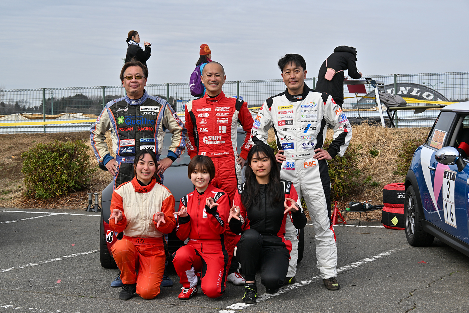 Team CP2のマスタードライバーとルーキードライバー