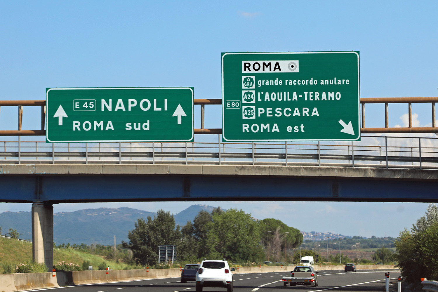 イタリアのE80号線