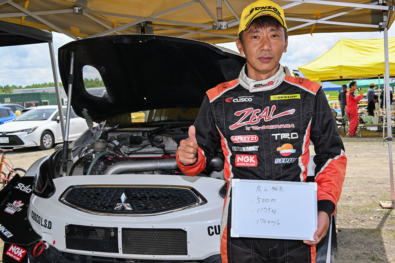 3号車「ZEAL by TSDLミラージュ」のドライバーの炭山裕矢選手 〜 画像4