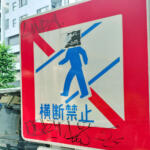 【画像】標識グッチャチャ！　センターライン消えてる！　道路の異常はいま「ライン」で簡単に通報可能だった 〜 画像3