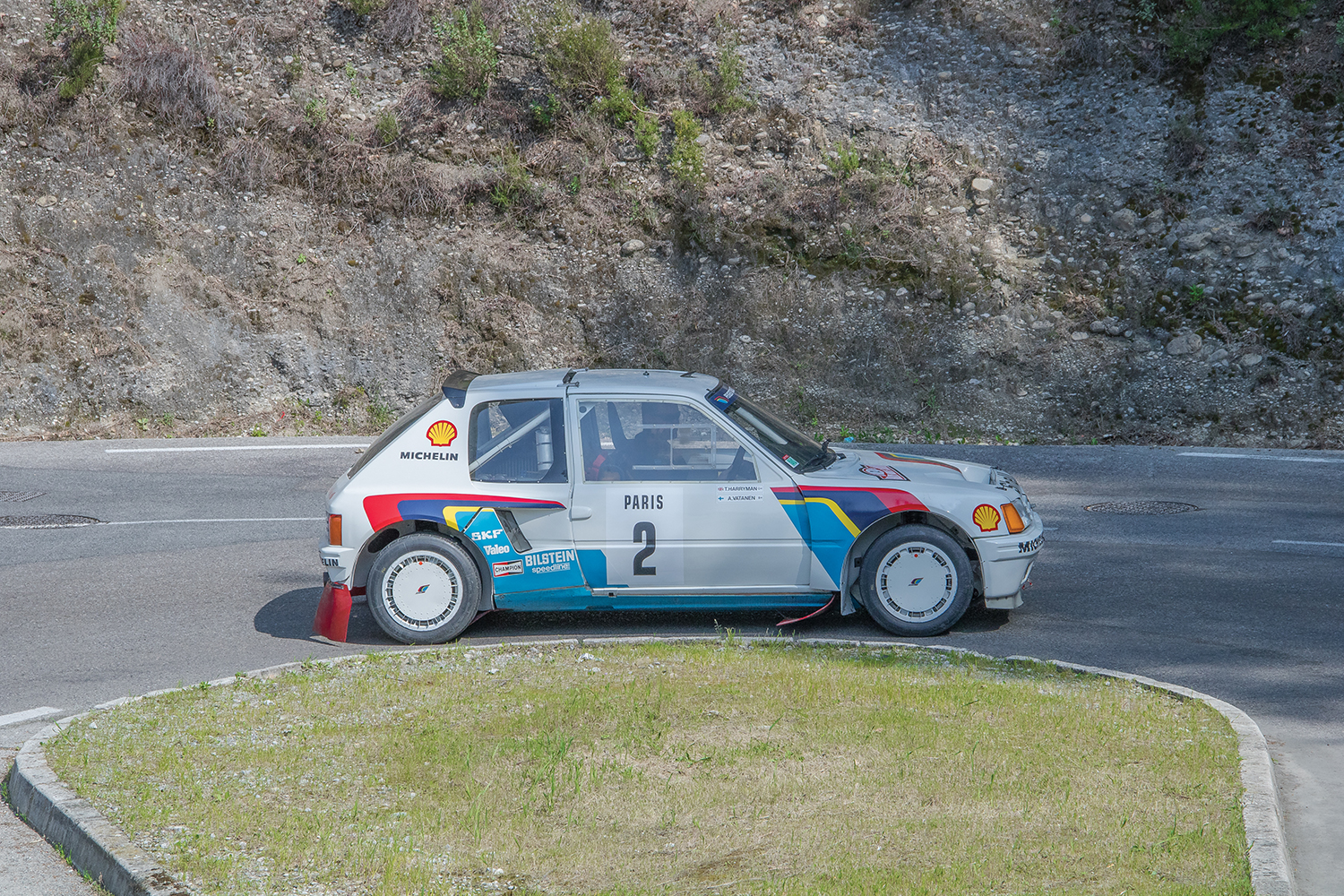 プジョー205ターボ16のラリーカー