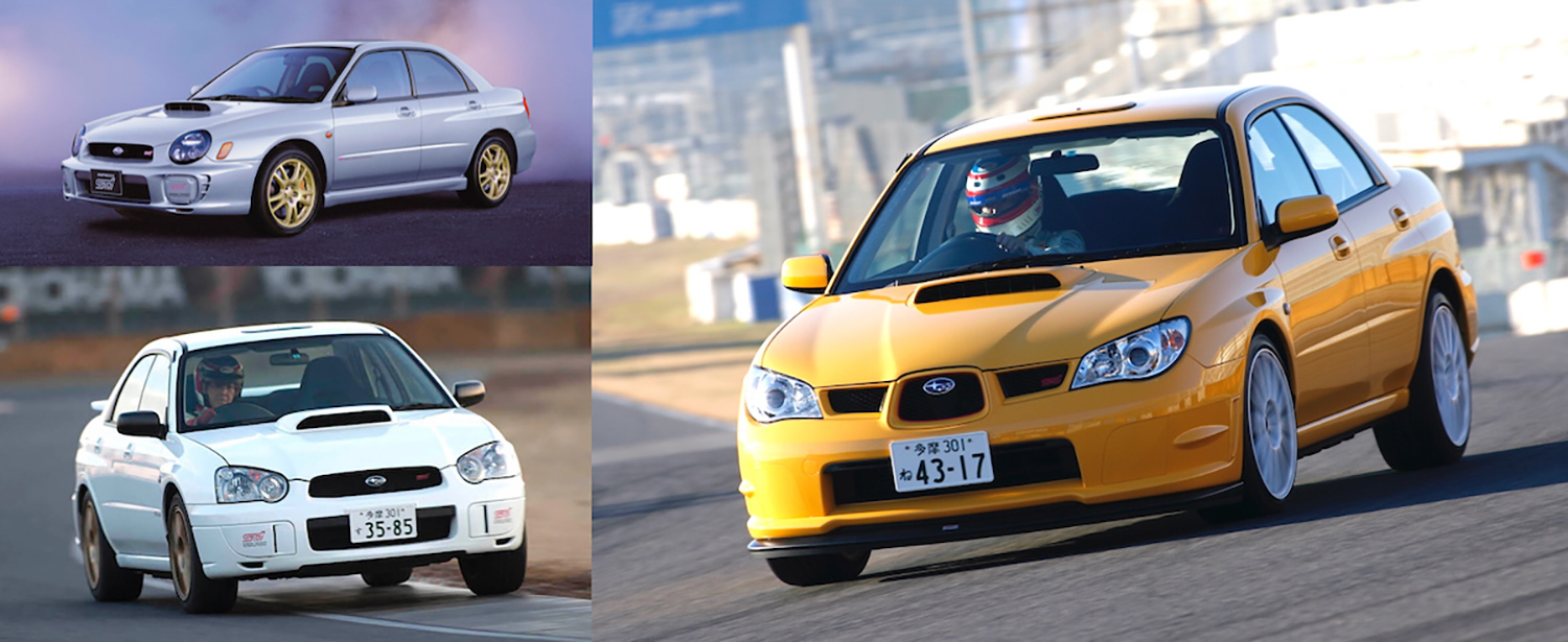 GDB型インプレッサWRXの前期・中期・後期モデル