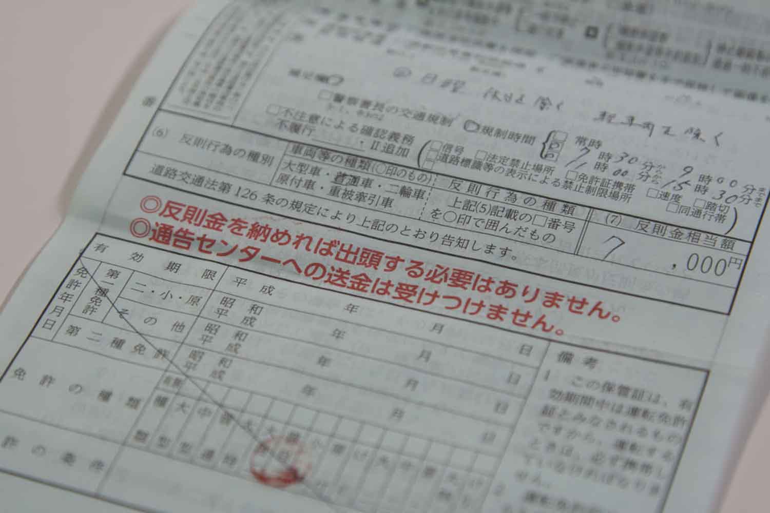 反則金の罰金の違い 〜 画像3