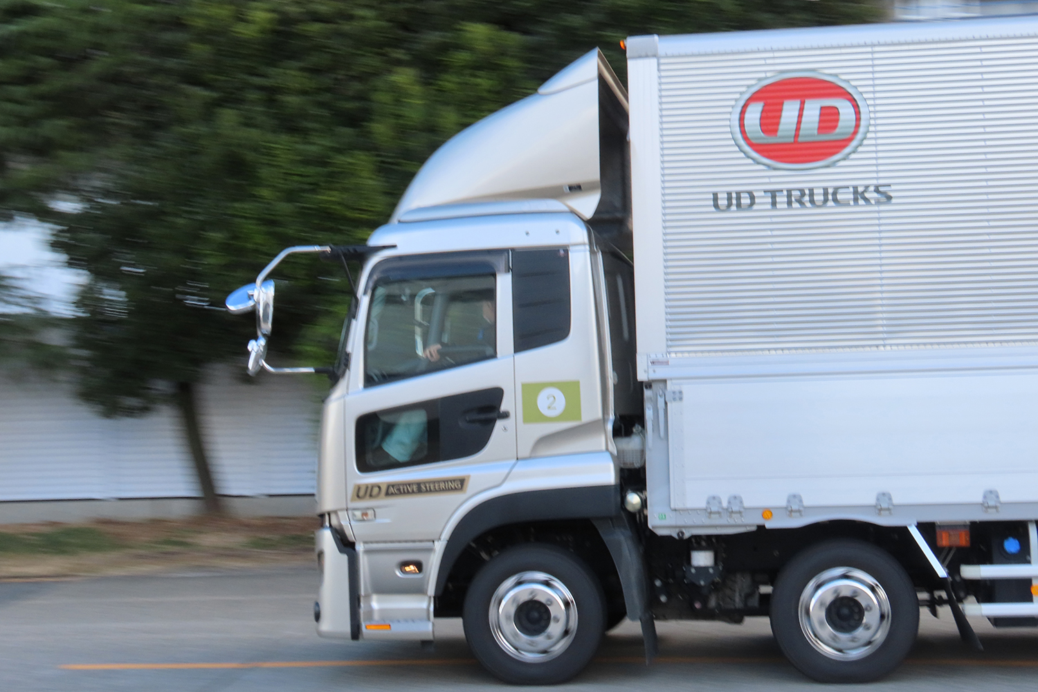 「大型トラック運転体験会&業界・企業説明会」のようす