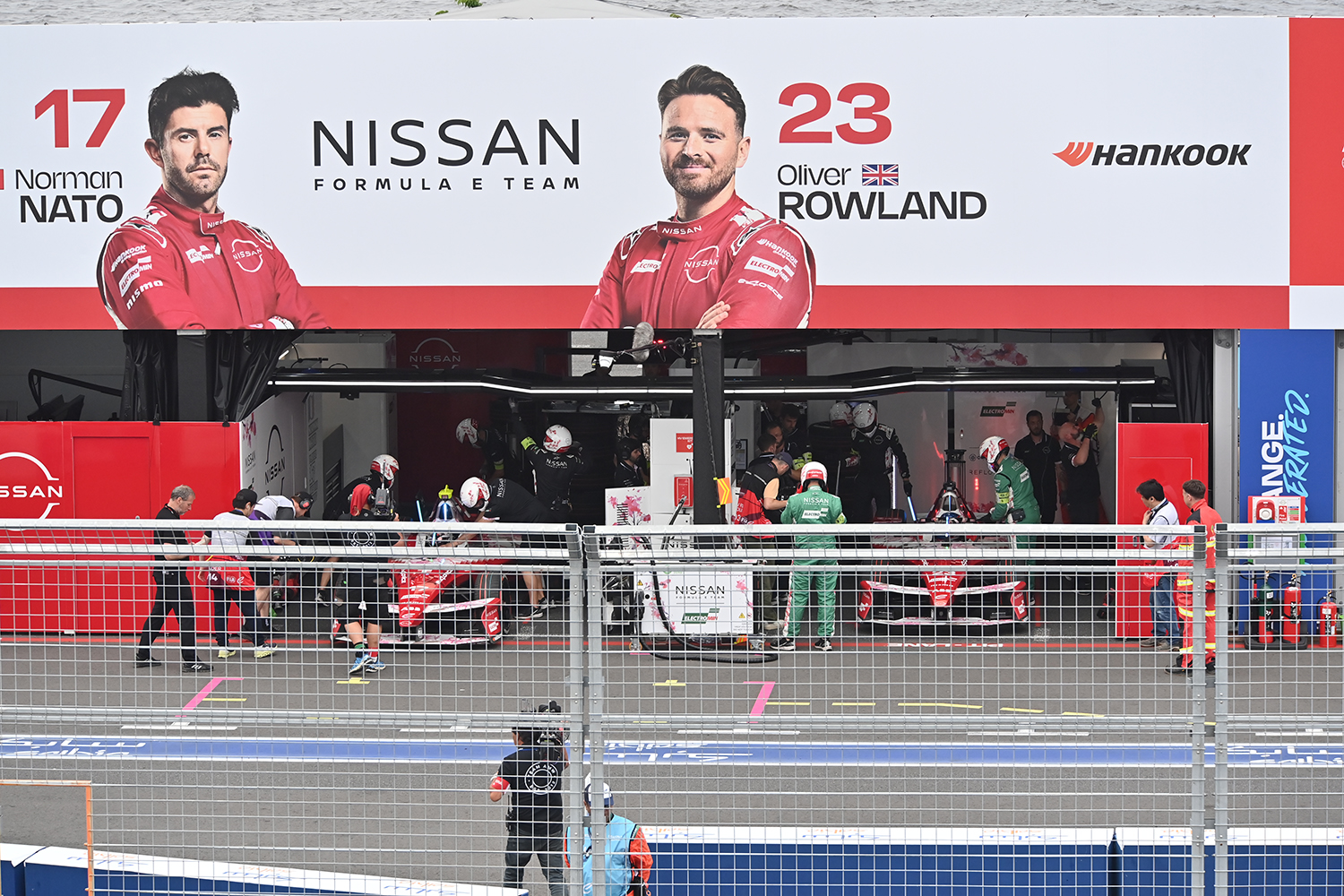 フォーミュラE 東京E-PRIX2025 日産チームのピット