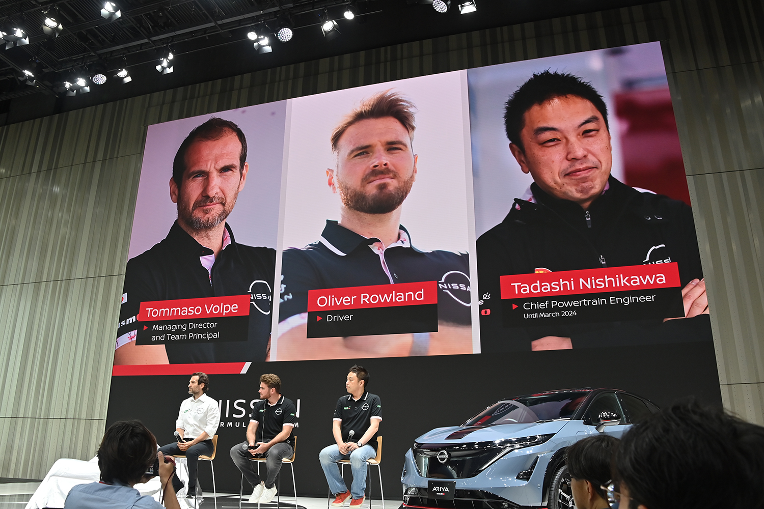 日産フォーミュラE参戦会見の様子