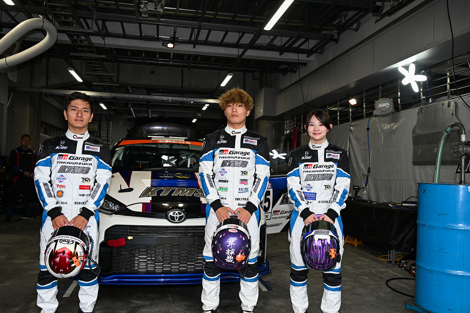 ST-2クラス225号車「KTMS GR YARIS」の3名のドライバー