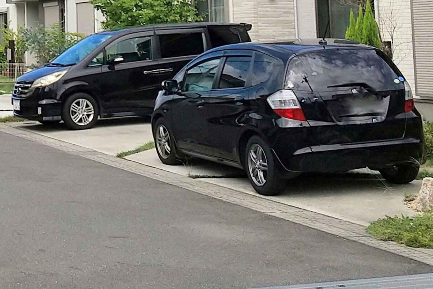 戸建ての駐車場