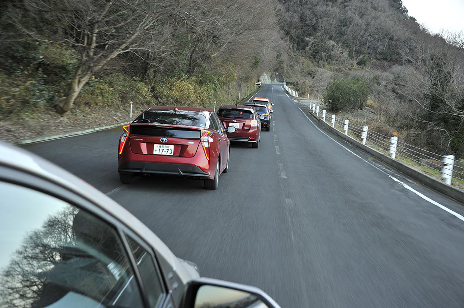 ノロノロ運転による渋滞