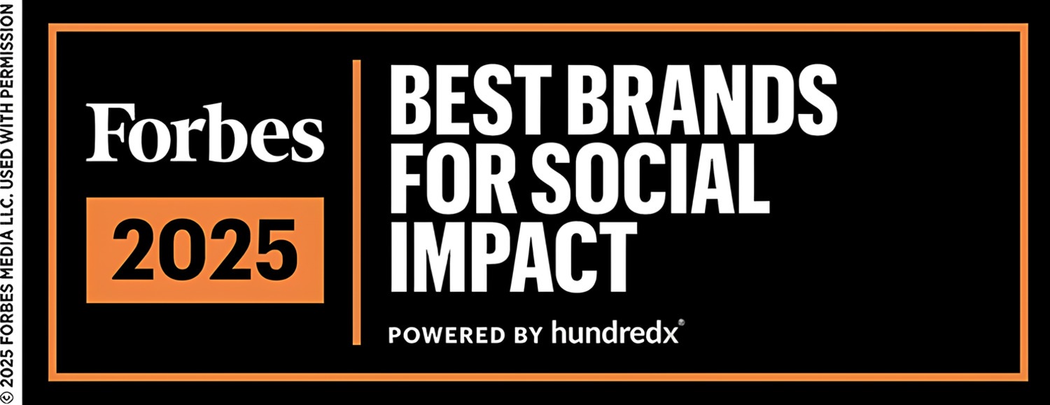 Forbes2025「Best Brands for Social Impact」のバナー