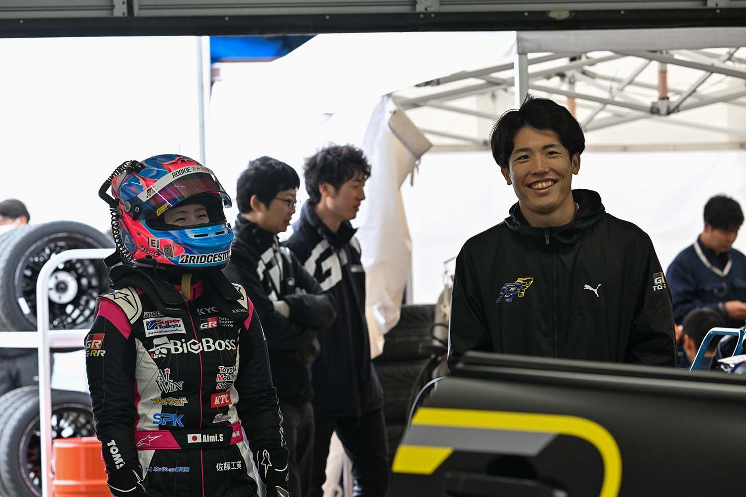 夫婦で参戦する斎藤選手と平川選手