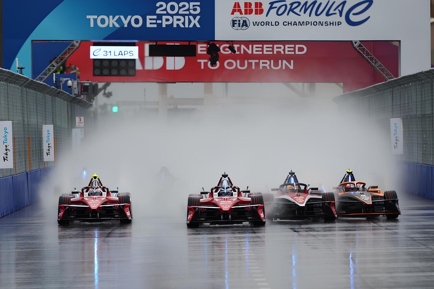 フォーミュラE「2025 Tokyo E-Prix」レースシーン