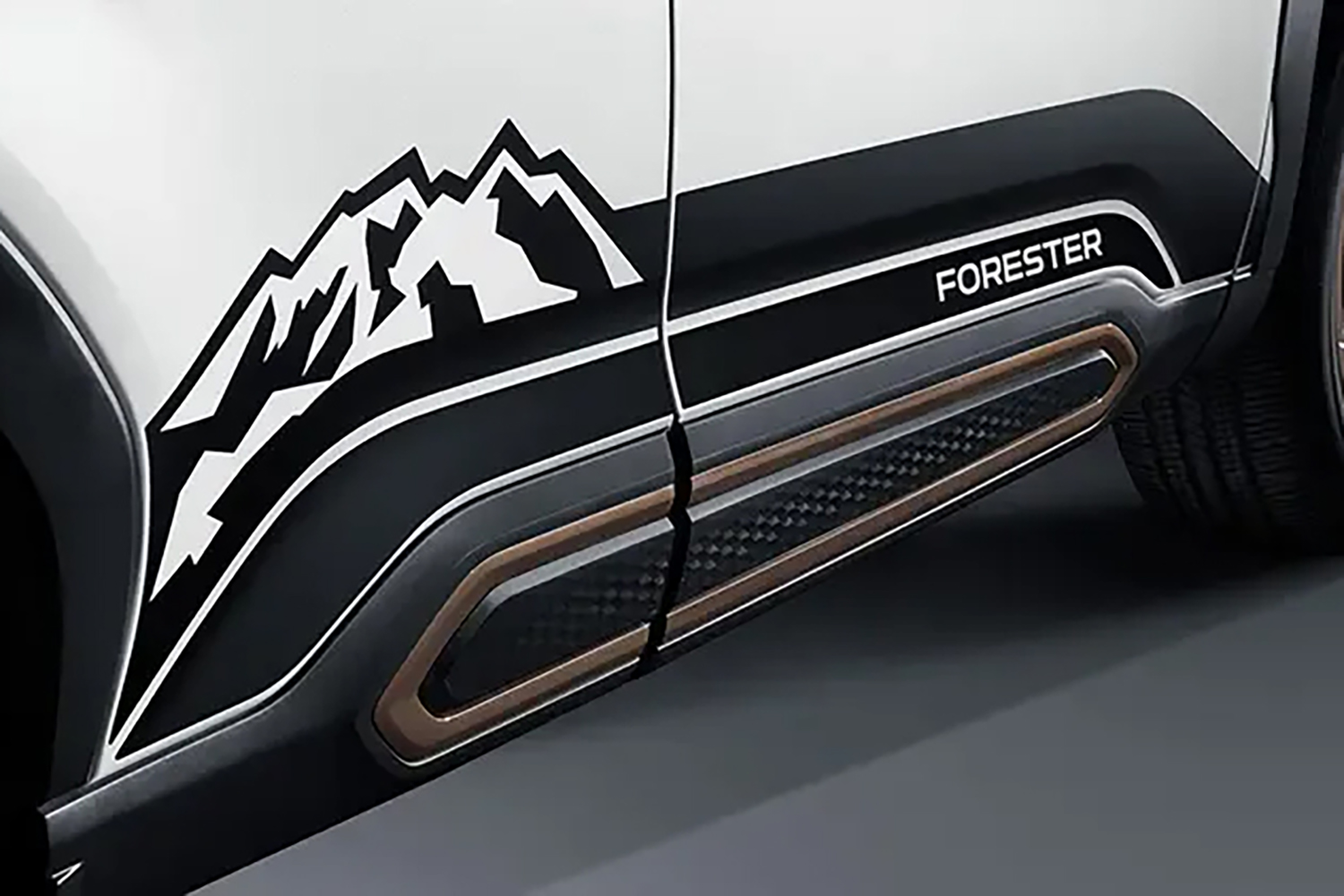 新型スバル・フォレスターの山デカール