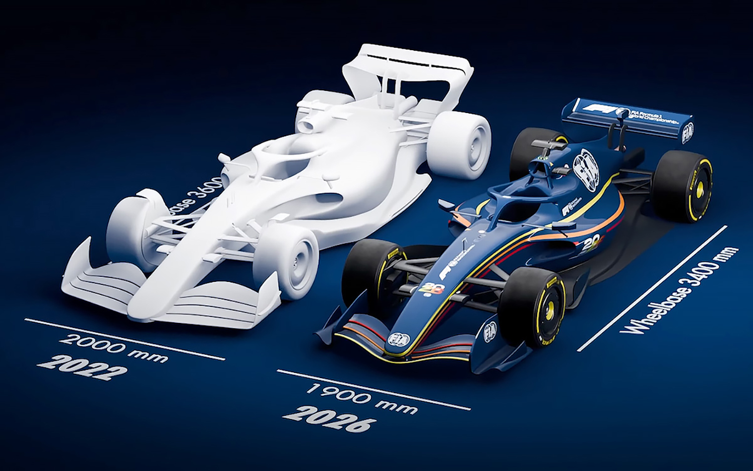 2026年シーズンのF1マシンはボディが小型化する