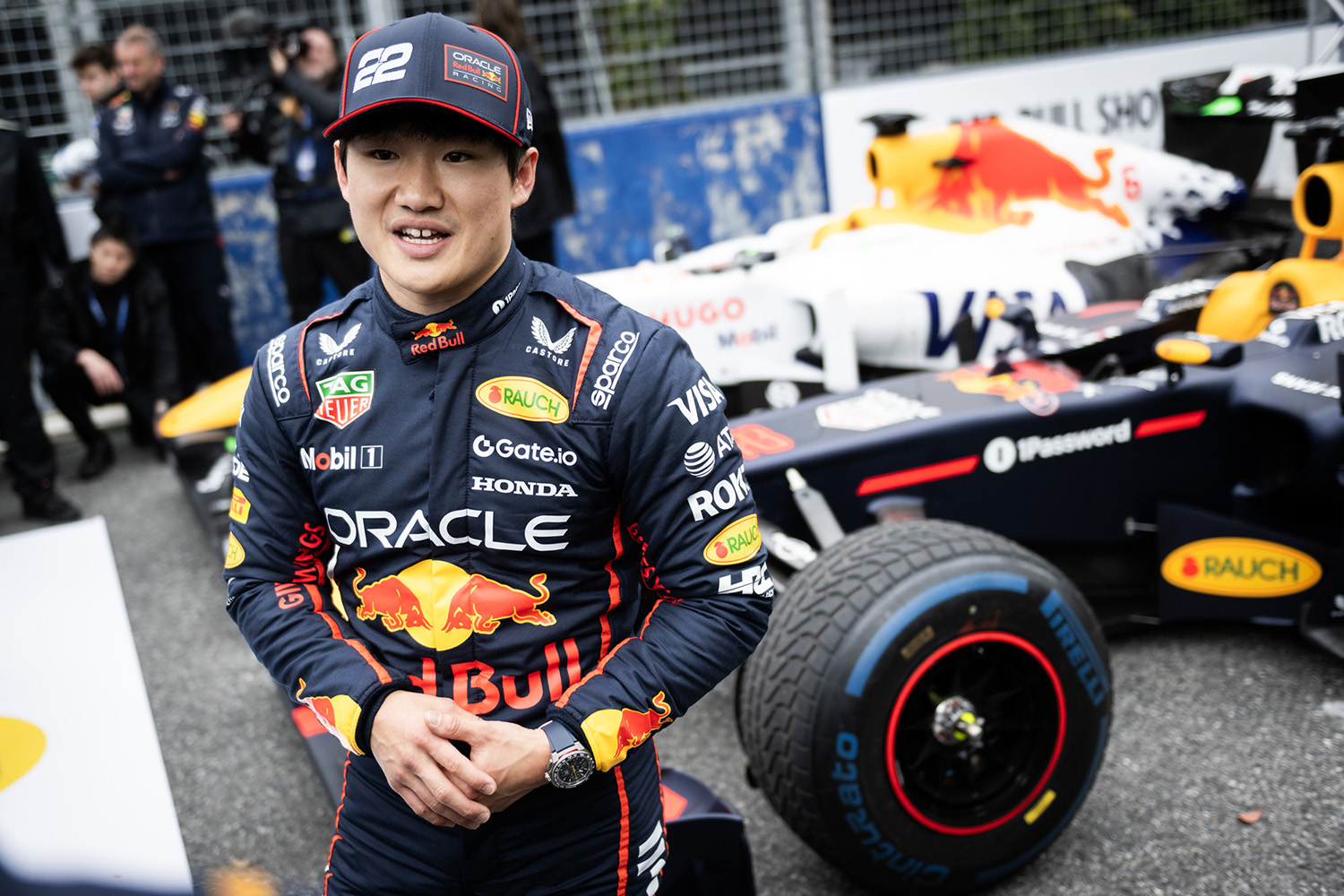 チーム・レッドブルの角田裕毅選手