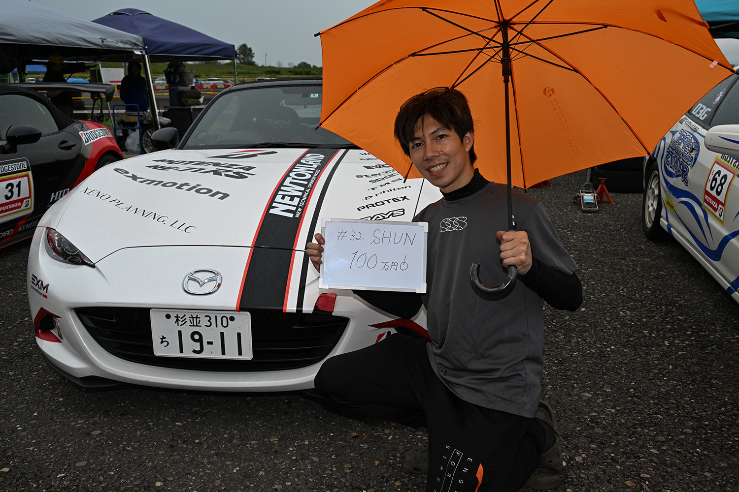 全日本ジムカーナ選手権PN2クラスに参戦するSHUN選手