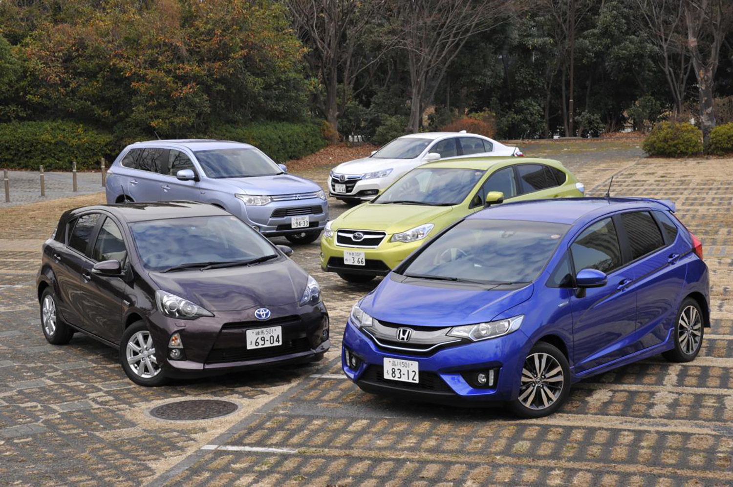 ハイブリッド車の比較イメージ