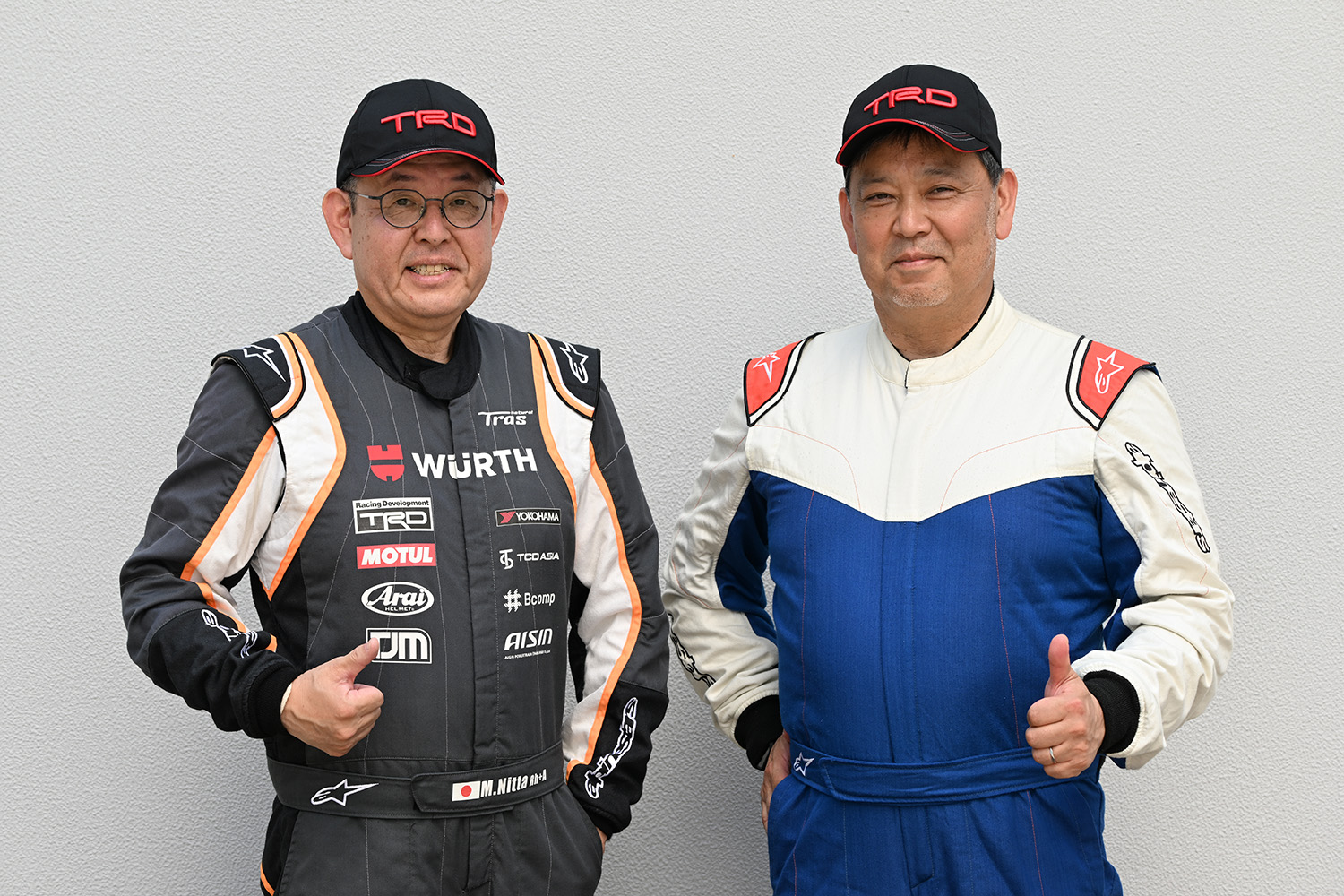 ドライバーの新田正直選手とコ・ドライバーの門馬孝之選手