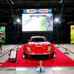 入口の大迫力なレーシングカー展示は「オートメッセ」名物！　　「スーパーGT」ブースは３台のGT500マシンで来場者をお出迎え【AMA2025】