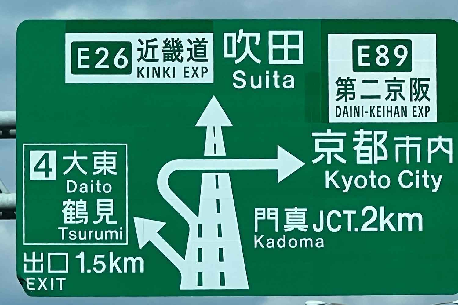 日本の高速道路の標識