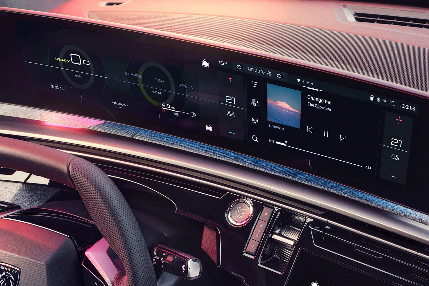 新型プジョー3008の「PEUGEOT Panoramic i-Cockpit」