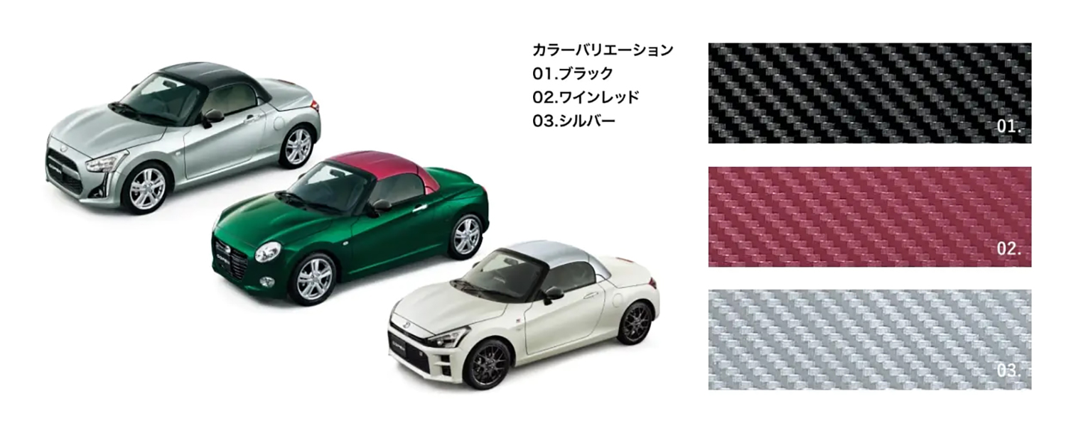 ダイハツ・コペンに設定されたDラッピング