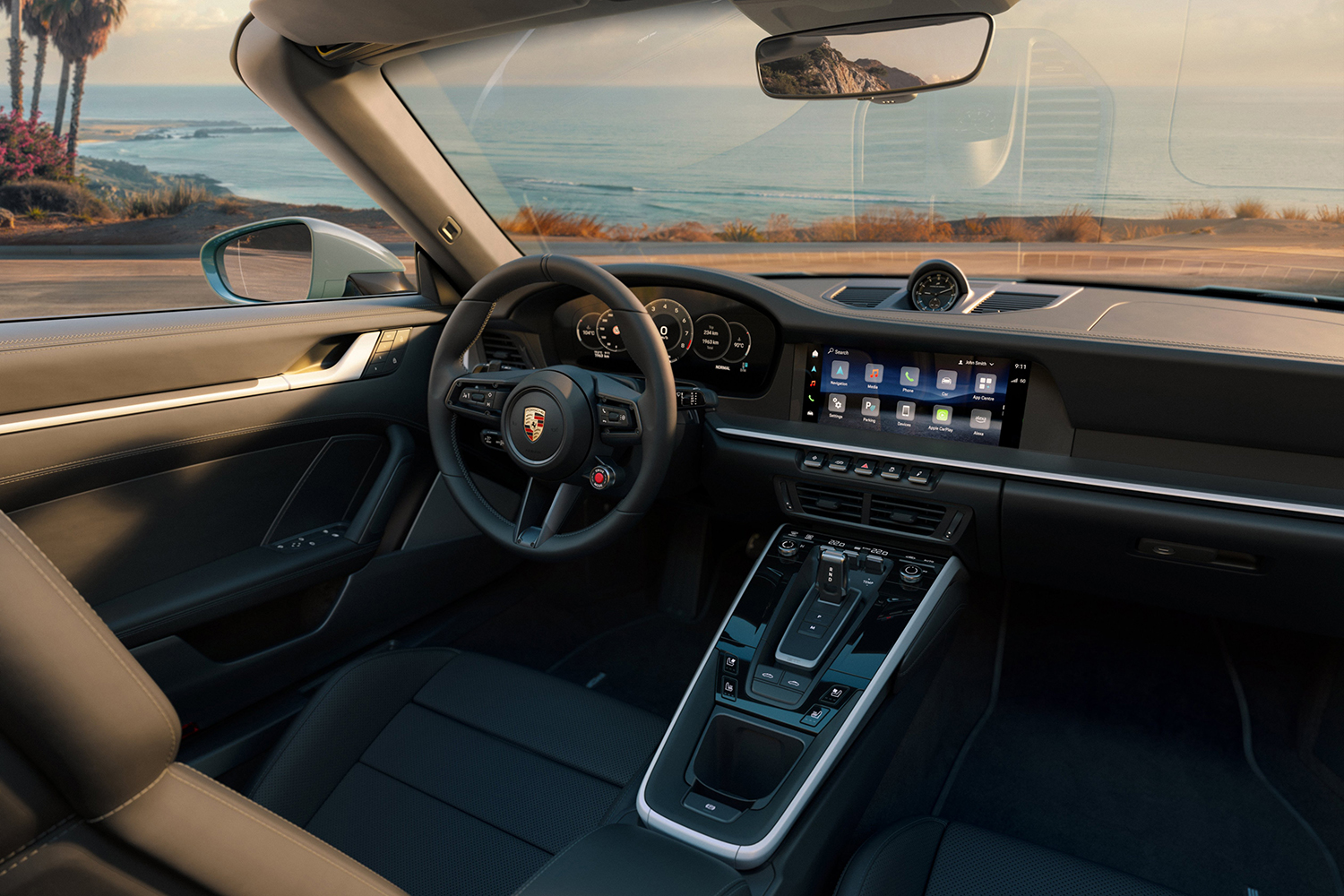 ポルシェ911カレラ4Sカブリオレのインテリア