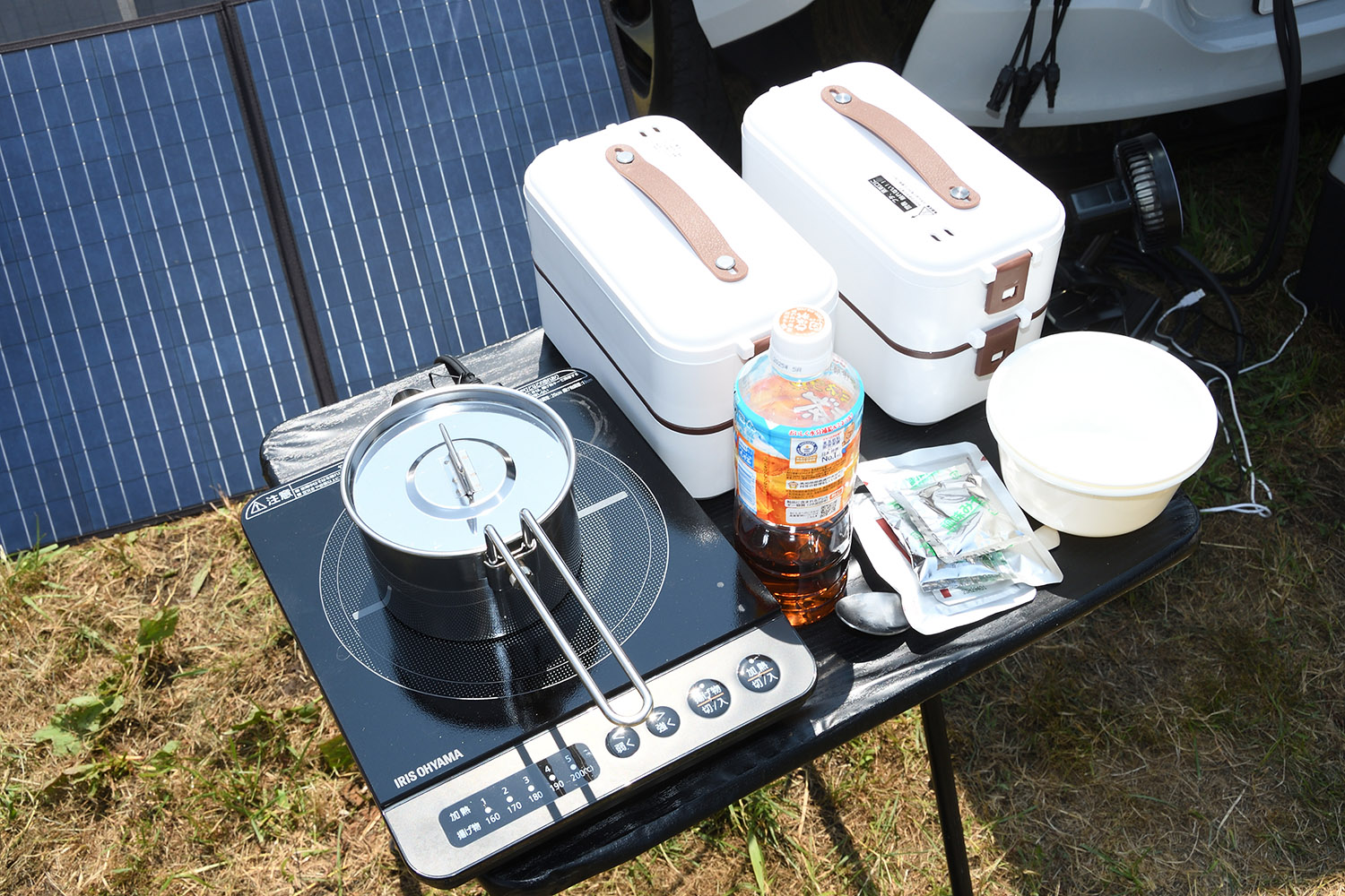 「EV SUMMER CAMP 2024」参加者の調理道具