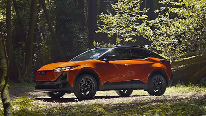 スバルのBEV第３弾が早くも登場！　先進フェイスのコンパクトSUV「アンチャーテッド」とは