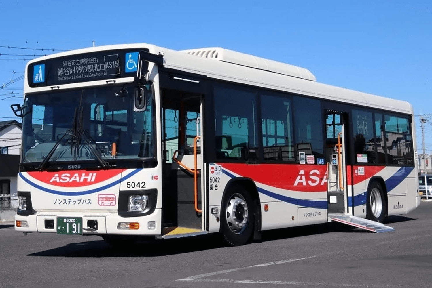 朝日自動車のバスのイメージ