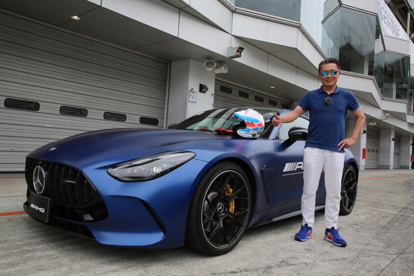 【試乗】「これスリックか？」AMG GTは血の気が引くほどの強烈な速さと曲がり！　富士スピードウェイで全開走行を試した!!